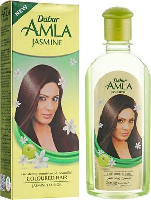 Олія для волосся з жасмином, Amla Jasmine Hair Oil, Dabur, 200 мл (DBR-11200), фото
