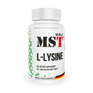 MST Nutrition, Лізін, Lysine, 1000, 90 таблеток (MST-00348), фото