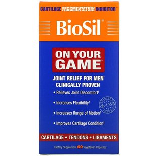 BioSil by Natural Factors, BioSil, On Your Game, 60 вегетаріанських капсул (NFS-39172), фото