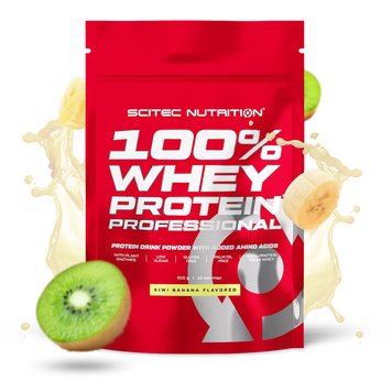Протеин сывороточный Scitec Nutrition 100% Whey Protein Professional | киви + банан - 500 г, фото