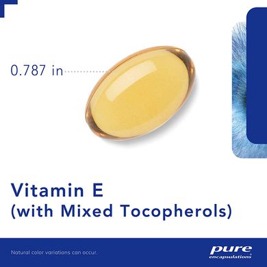 Витамин Е (со смешанными токоферолами), Vitamin E, Pure Encapsulations, 90 капсул, (PE-00093), фото