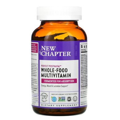 New Chapter, Perfect Postnatal, мультивітаміни із цільних продуктів, 270 вегетаріанських таблеток (NCR-90196), фото