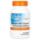 Doctor's Best DRB-00163 Doctor's Best, гірка настоянка з бетаїнгідрохлориду, пепсину і тирлича, 120 капсул (DRB-00163)