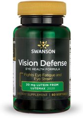 Формула для зрения, Ultra Vision Defense, Swanson, 60 гелевых капсул (SWV-21032), фото