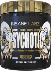 Insane Labz, Psychotic GOLD, 35 порцій, Blue Punch, 199 г (INL-45840), фото
