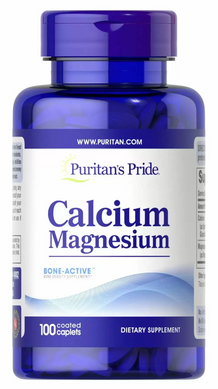Кальций Магний хелат, Calcium Magnesium Chelated, Puritan's Pride, 100 капсул (PTP-14082), фото