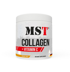 🍊MST Nutrition, Collagen + Vitamin C, Колаген + вітамін С, апельсин, 77 порцій, 500,5 г (MST-16327), фото