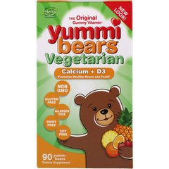 Hero Nutritional Products, Вегетарианские вкусные мишки, кальций + D3, 90 жевательные конфеты в виде медвежат (HNP-68356), фото