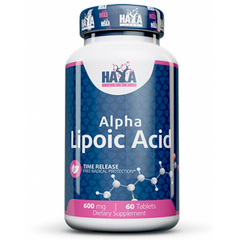 Haya Labs, Alpha Lipoic Acid Time Release, 600 мг, 60 таблеток (818735), фото