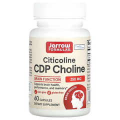 Jarrow Formulas, Citicoline, CDP Choline, 250 мг, 60 капсул (JRW-20012), фото