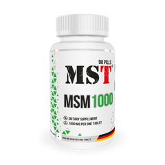 MST Nutrition, Метилсульфонилметан, MSM, 1000, 90 таблеток (MST-00350), фото
