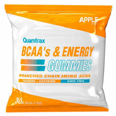 Quamtrax, BCAA's & Energy, 30 г (5 марм*6 г), фруктовий, 1/12 - 09/2022 (818931), фото