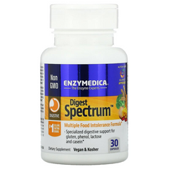 Enzymedica, Digest Spectrum, ферменты для пищеварения, 30 капсул (ENZ-29170), фото