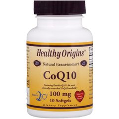 Healthy Origins, Коензим Q10, Kaneka Q10, 100 мг, 10 капсул (HOG-35014), фото