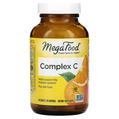 MegaFood, Комплекс вітаміну С, Complex C, 90 таблеток (MGF-10134), фото