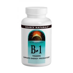 Тіамін, B-1, Source Naturals, 100 мг, 250 таблеток (SNS-00408), фото