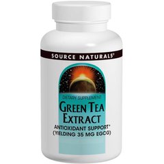 Зелений чай екстракт (Green Tea Extract), Source Naturals, 60 таб., (SNS-00882), фото