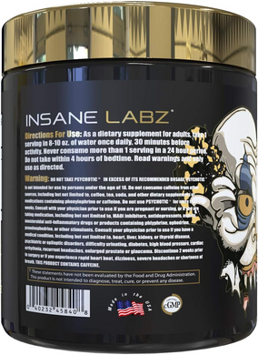 Insane Labz, Psychotic GOLD, 35 порций, Blue Punch, 199 г (INL-45840), фото