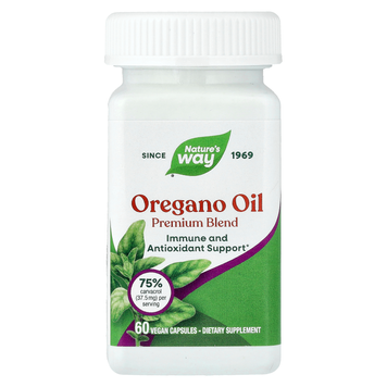 Масло орегано 50 мг Nature's Way Oregano Oil - 60 веганских капсул, фото