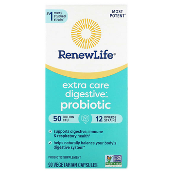 Renew Life, Ultimate Flora, пробіотик з підвищеною силою дії, 50 млрд живих культур, 90 вегетаріанських капсул (REN-12109), фото