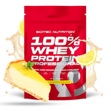 Протеїн сироватковий Scitec Nutrition 100% Whey Protein Professional | лимон + чізкейк - 500 г, фото
