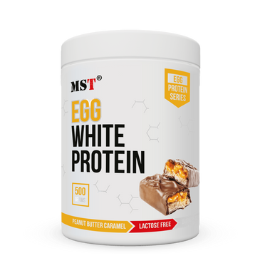 MST Nutrition, Протеин яичный, EGG Protein, арахисовое масло + карамель, 20 порций, 500 г (MST-16322), фото