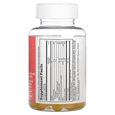 T-RQ, Жевательные мармеладки для взрослых, коллаген и мультивитамины, лимон, 60 жевательных таблеток (QRT-00141), фото
