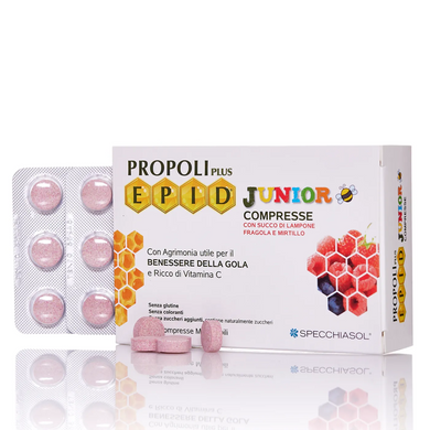 Specchiasol, Propoli plus EPID junior (Прополіс плюс ЕПІД джуніор), 30 жувальних таблеток (MET-80158), фото