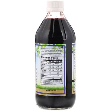 Чорничний концентрат, Blueberry Juice, Dynamic Health, рідкий, 473 мл (DNH-10066), фото