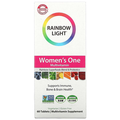 Rainbow Light, Women's One, мультивитамины, 60 таблеток (RLT-21703), фото