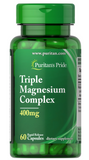 Puritan's Pride PTP-51661 Puritan's Pride, Triple Magnesium Complex, Магній, 400 мг, 60 капсул (PTP-51661)
