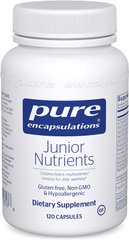 Мультивитамины для детей, Junior Nutrients, Pure Encapsulation, 120 капсул, (PE-01317), фото