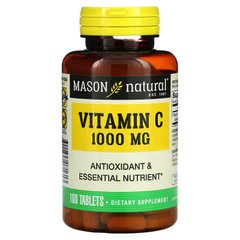 Mason Natural, Витамин С, 1000 мг, 100 таблеток (MAV-07161), фото