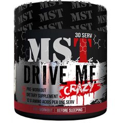 MST Nutrition, Предтренеровочный комплекс, Drive Me Crazy, вкус вишня, 300 г (MST-16019), фото