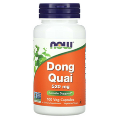 Дягель лікарський (Dong Quai), Now Foods, 520 мг, 100 капсул, (NOW-04655), фото