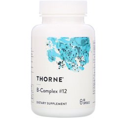 Thorne Research, комплекс вітамінів групи B №12, 60 капсул (THR-11203), фото
