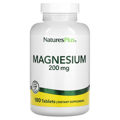 NaturesPlus, Магний, 200 мг, 180 таблеток (NAP-03360), фото