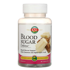 Регулювання вмісту цукру в крові, Blood Sugar Defense, KAL, 60 таблеток (CAL-67204), фото