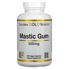 California Gold Nutrition, мастикова смола, 500 мг, 180 вегетаріанських капсул (CGN-01838), фото