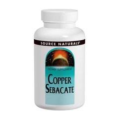 Медь (Copper Sebacate), Source Naturals, 22мг, 120 таблеток, (SNS-00884), фото
