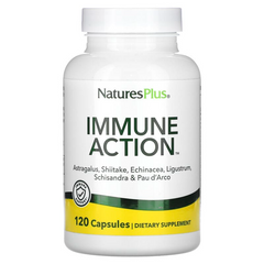 Nature's Plus, Иммуностимулирующее средство Immune Action, 120 растительных капсул (NAP-01068), фото