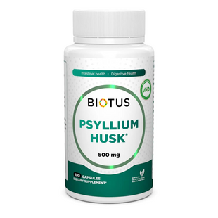 Biotus, Подорожник, Psyllium Husk, 100 капсул (BIO-531323), фото