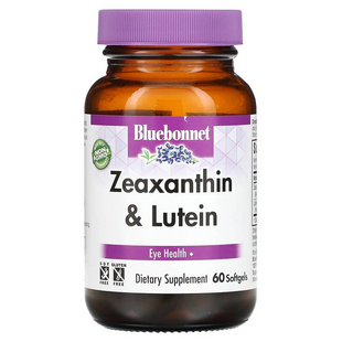 Bluebonnet Nutrition, Зеаксантин плюс лютеїн, 60 м'яких желатинових капсул (BLB-00859), фото