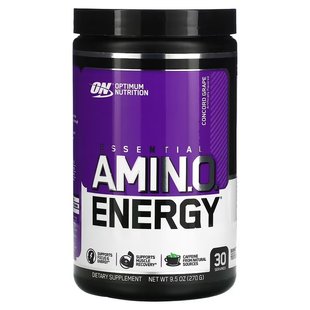 Optimum Nutrition, Essential Amin.O. Energy, виноград "Конкорд", 270 г (OPN-02665), фото