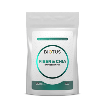 Клітковина та Чіа, Fiber&Chia, Biotus, 135 г, фото