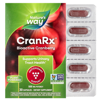 Біоактивна журавлина 500 мг Nature's Way CranRx Bioactive Cranberry - 30 капсул, фото