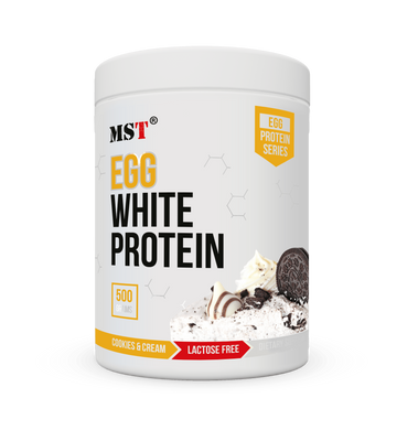 MST Nutrition, Протеїн яєчний, EGG Protein, печиво + крем, 20 порцій, 500 г (MST-16323), фото