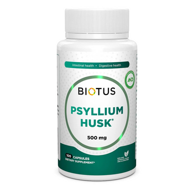 Biotus, Подорожник, Psyllium Husk, 100 капсул (BIO-531323), фото