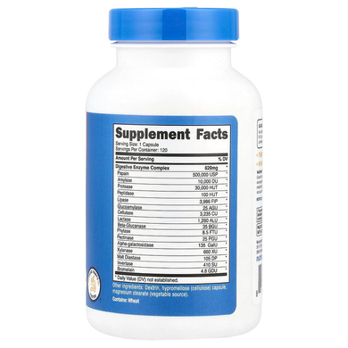 Пищеварительные ферменты 620 мг Nutricost - 120 капсул, фото