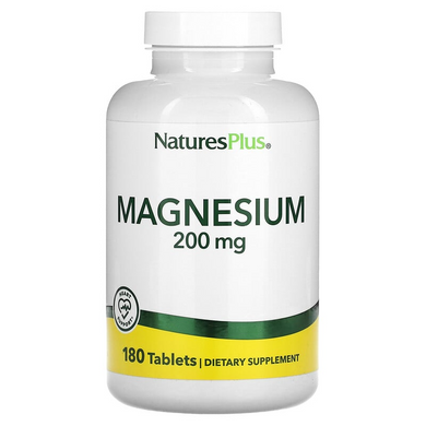 NaturesPlus, Магний, 200 мг, 180 таблеток (NAP-03360), фото